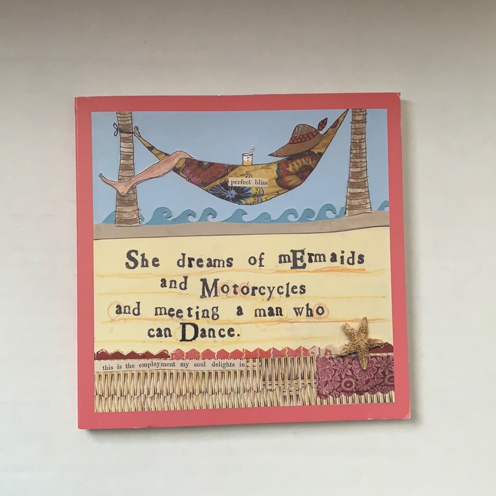 Lined journal with magnetic bookmark